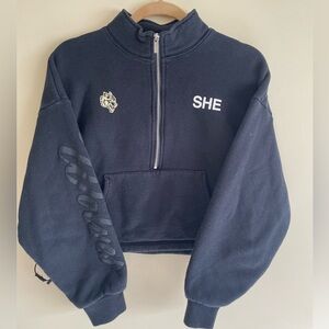 Darc Sport Women’s cropped half zip sweatshirt